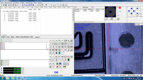 Машина ручной координаты CNC 2D измеряя для прессформ электроники